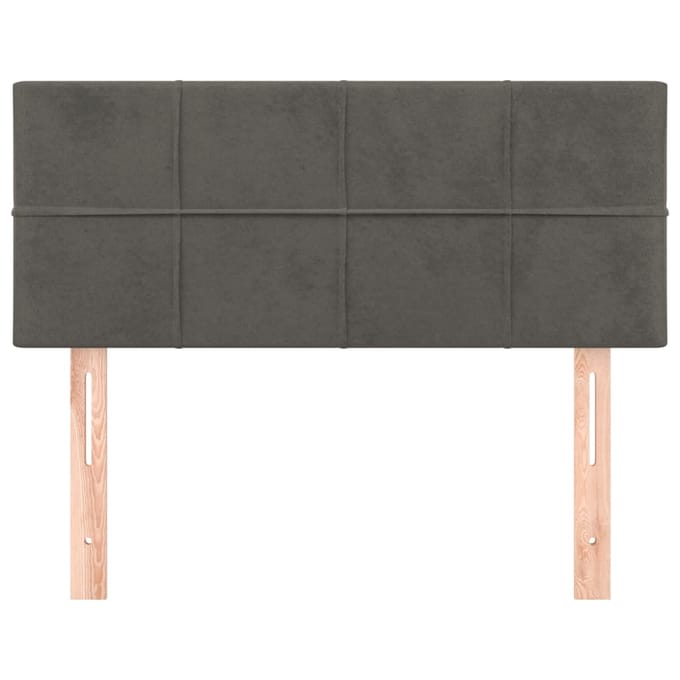 vidaXL - Hoofdbord - 100x5x78/88 - cm - fluweel - donkergrijs