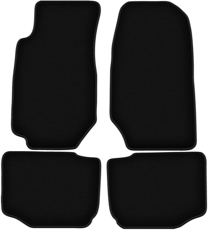 BASIC zwarte veloursmatten voor: Ford Granada sedan (1972-1985)