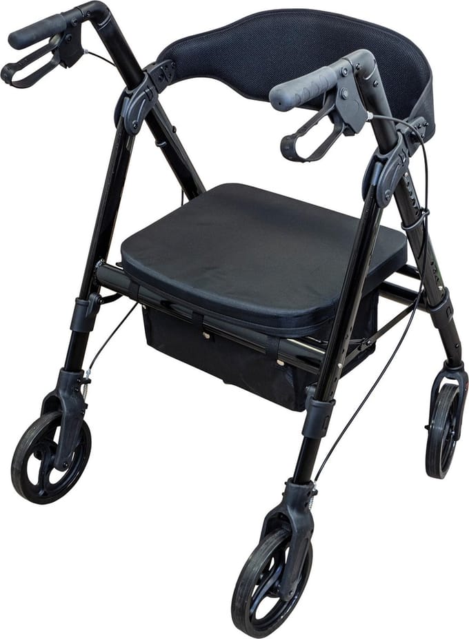 Aidapt Rollator bariatisch Extra sterk aluminium frame - Zwart