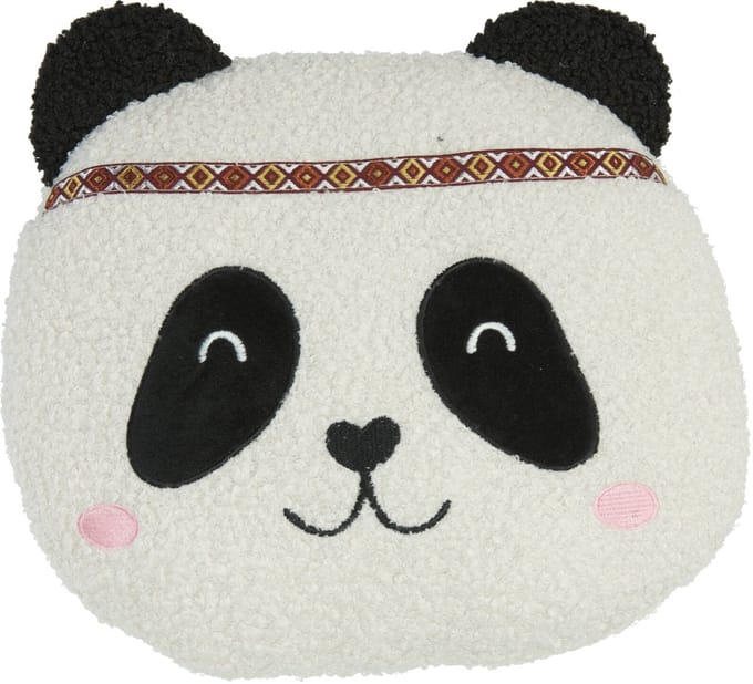 Home & Styling Sierkussen Panda - Pandakussen - Wit