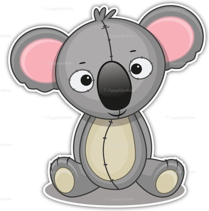 geboortebord koala 75 cm