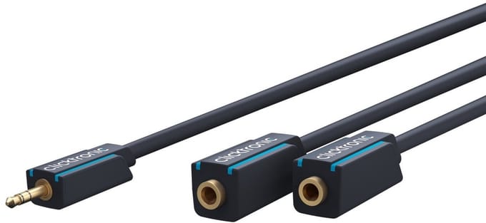 Clicktronic 3.5 mm AUX Adapter Cable, Stereo 0.1 m
