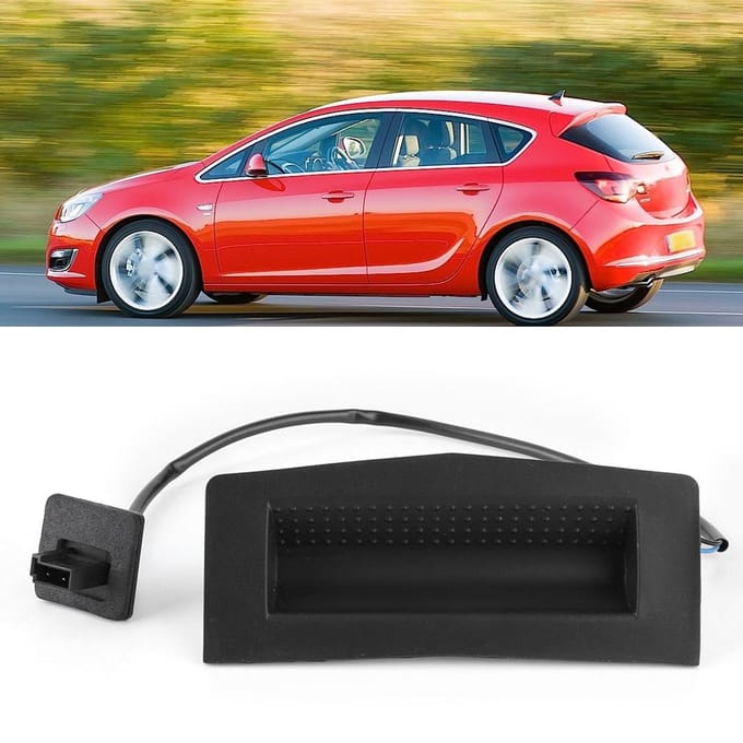 Kofferbak Achterklep Openingshandgreep Schakelaar 13223920 Vervanging Geschikt voor Opel Astra H black