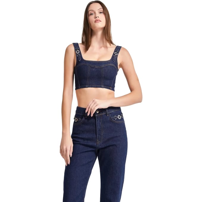 It's Basic - Cropped Denim Top