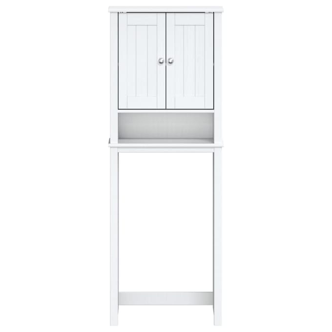 Vidaxl Meuble au-dessus des toilettes Berg, Blanc, 60x27x164,5 cm, En bois