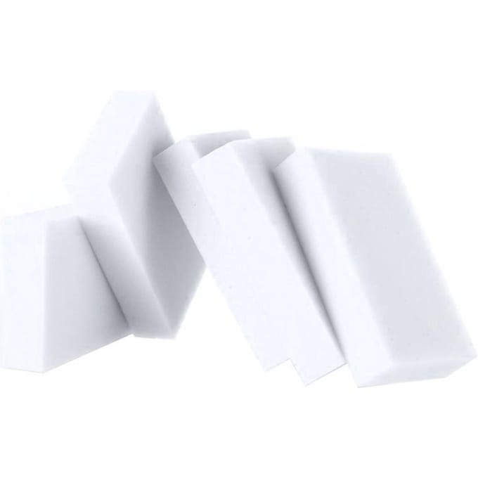 Lot de 20 éponges de nettoyage multifonctions en mousse de mélamine white
