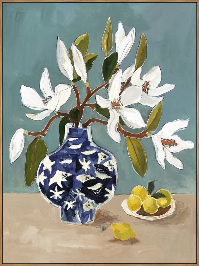 Schilderij met frame 60x80cm stilleven