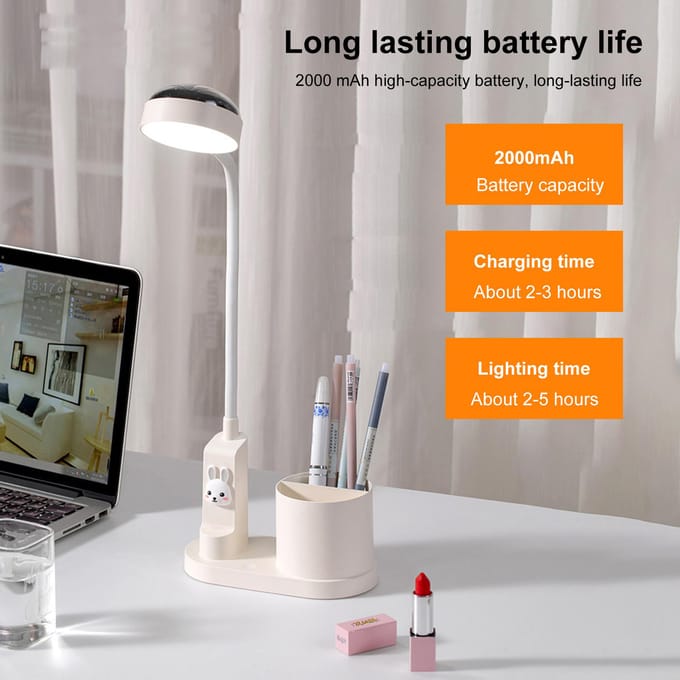 Creatieve penlight bureaulamp projectielamp studie oogbescherming bureaulamp slaapzaal desktop nacht roze
