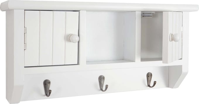 Toetsenbord MCW-A48, toetsenkast met deuren, massief hout MVG-gecertificeerd ~ wit