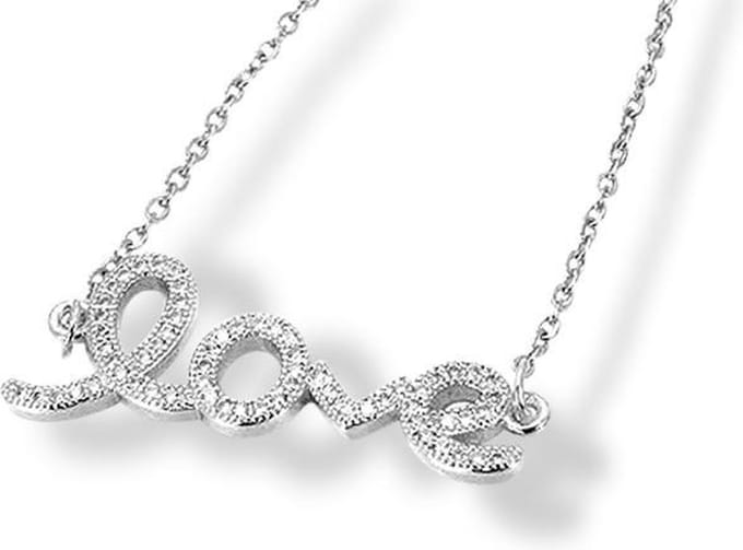 Amanto Ketting Elay - 316L Staal - Love - 13x35mm - 50cm