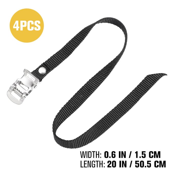 4 stuks pedaalriem teenriem vervangingsriem hometrainer vaste accessoires muilkorf vaste touw aankoop producten black