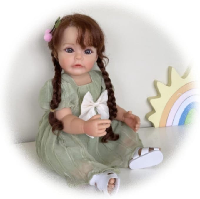 Reborn pop - Baby pop - Rollenspel - Volledig siliconen - 55 cm - Niet gespecificeerd