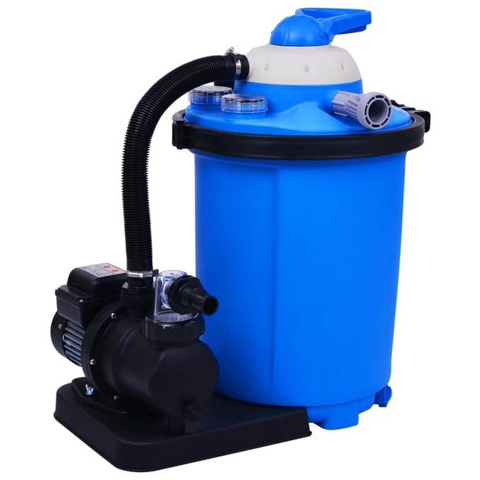 vidaXL - Zandfilterpomp - met - timer - 550 - W - 50 - L
