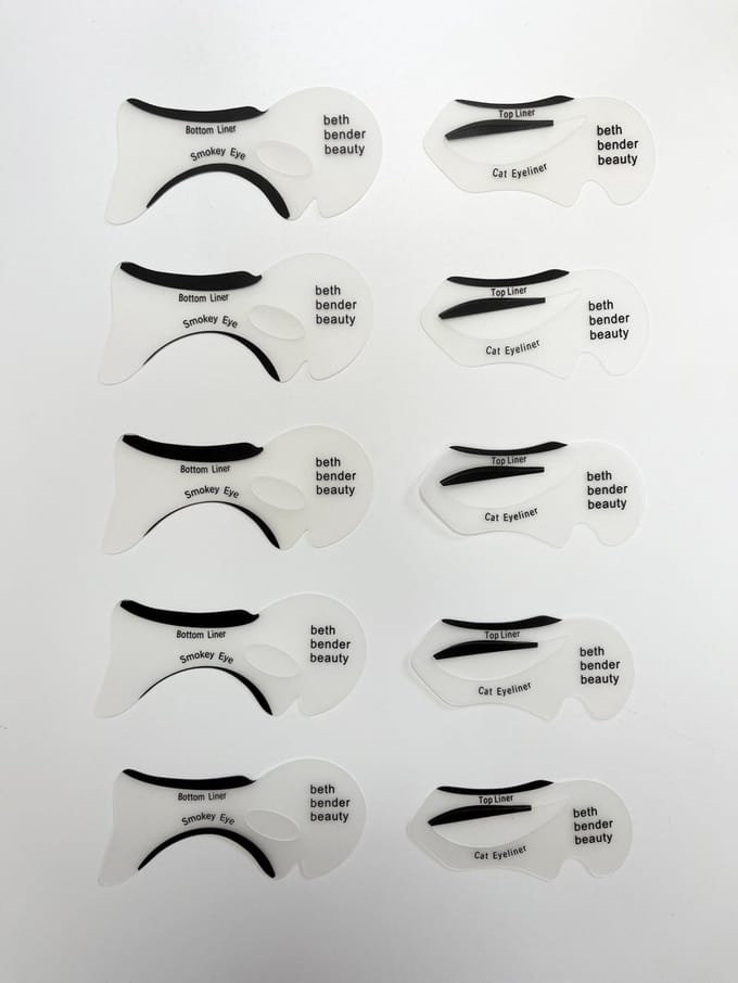 DW4Trading Eyeliner Sjabloon - Set van 10 Stuks