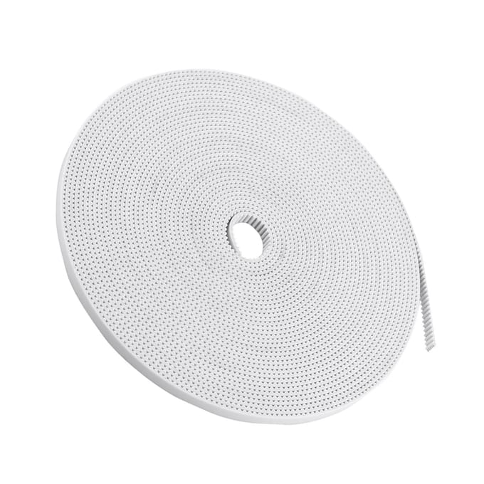 10M witte open distributieriem, breedte 6 mm, PU met stalen kern, 3D-printeraccessoire white