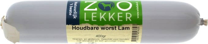 Zoolekker Houdbare Worst Lam 400 gram