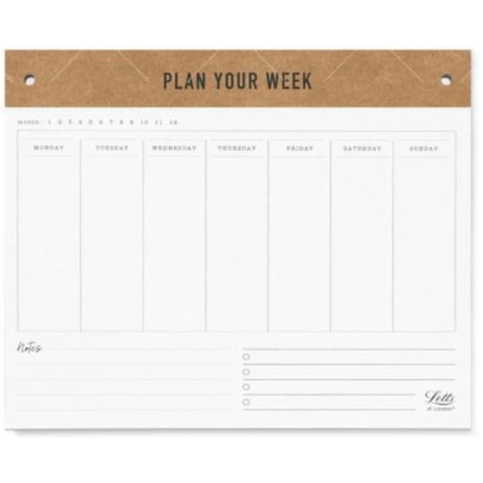 Letts of london conscious weekplanner refill
