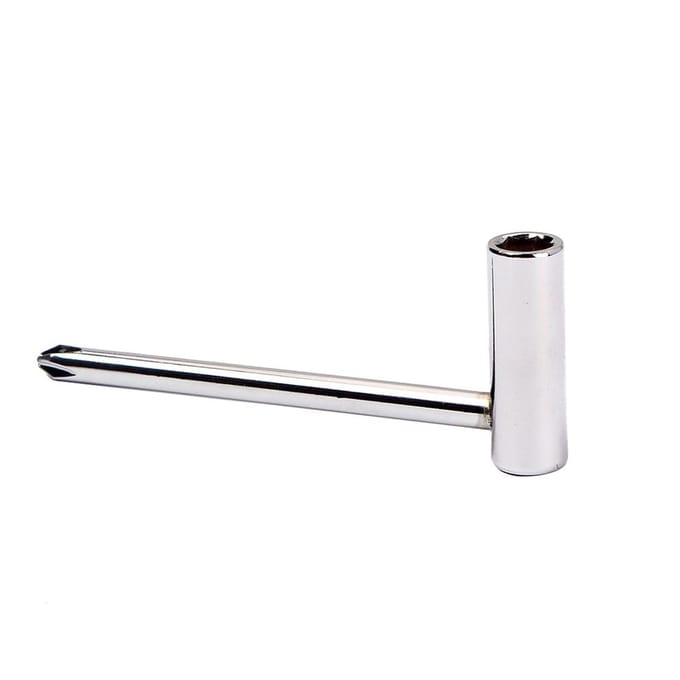 Clé pour Truss Rod de Guitare avec Tournevis 6 pans 7 mm 1/4 white