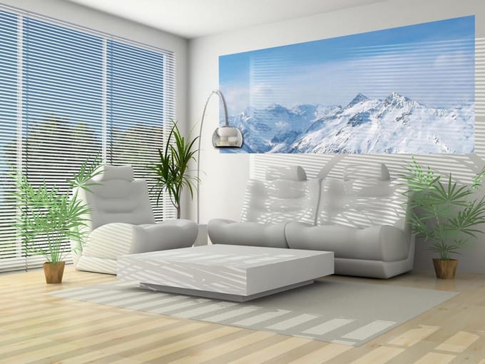Mountain Scene Photo Wallcovering