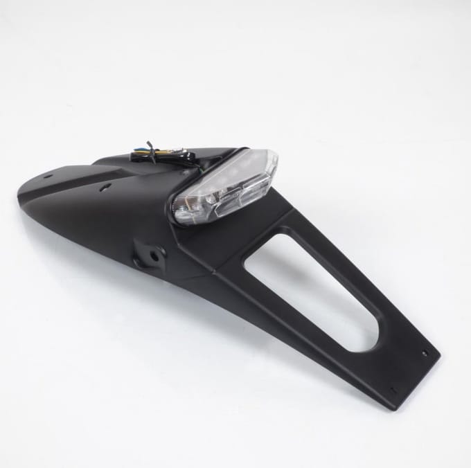 achterspatbord één voor auto 6 led 12v transparant écl plaq nieuw