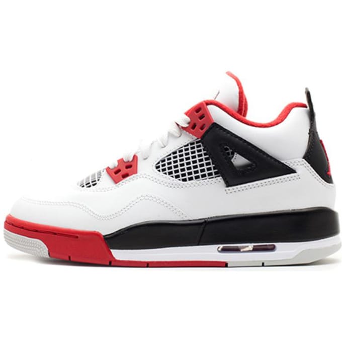Jordan 4 Retro GS Fire Red 2012 408452-110 36.5 brown