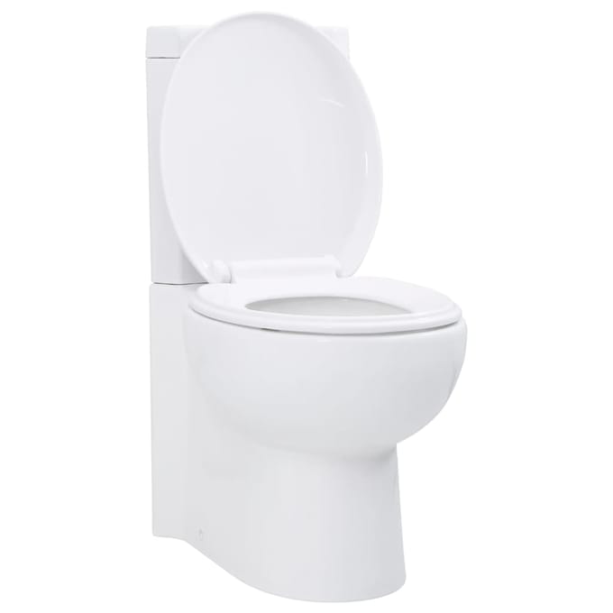vidaXL - Toilet - hoekmodel - keramisch - wit