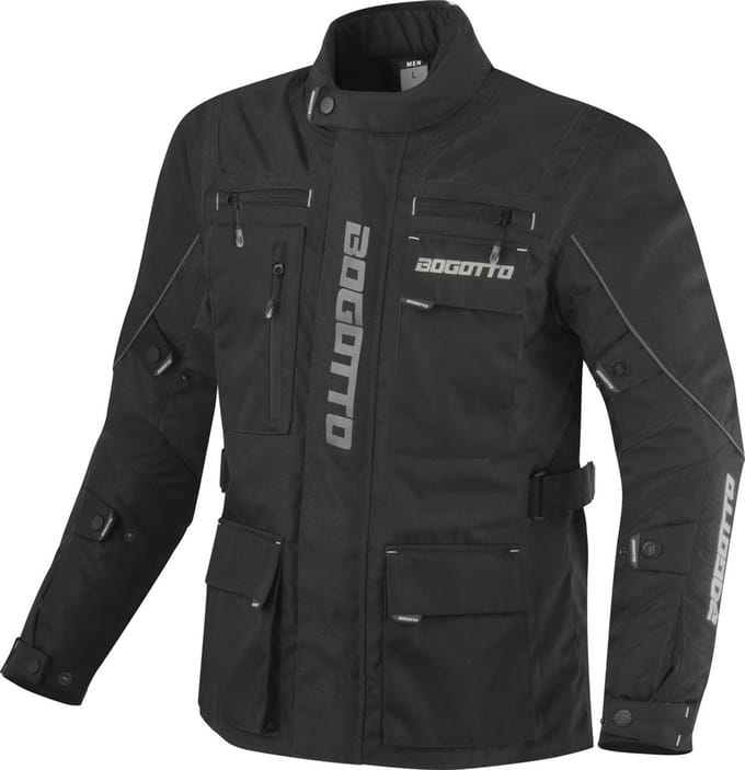 Bogotto Covelo Waterdichte Zwart Textiele Motorjas - Jas