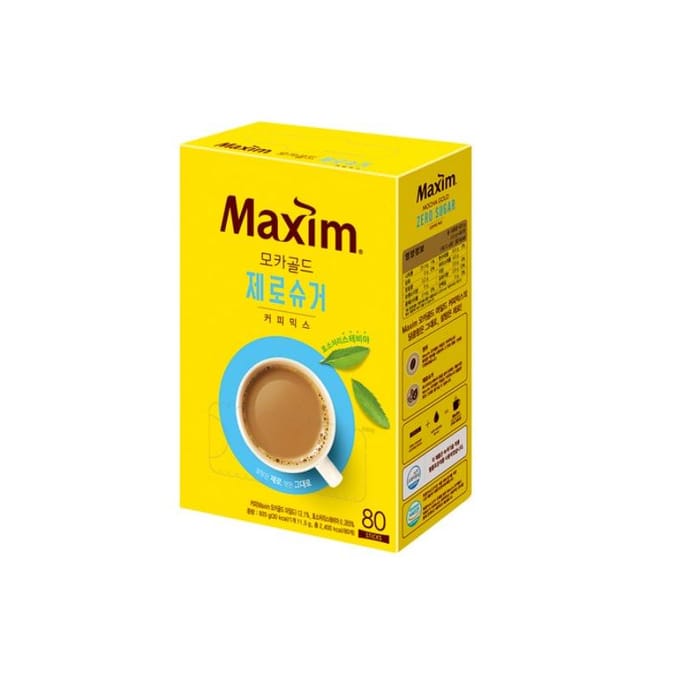 Dongsuh Maxim Mochagold Mélange de café doux 12g x 50 PIÈCES , 100 PIÈCES / Mélange de café sans sucre 11,5g x 50 PIÈCES , 80 PIÈCES (7 possibilités) # Zero Sugar 80pcs x 1BOX