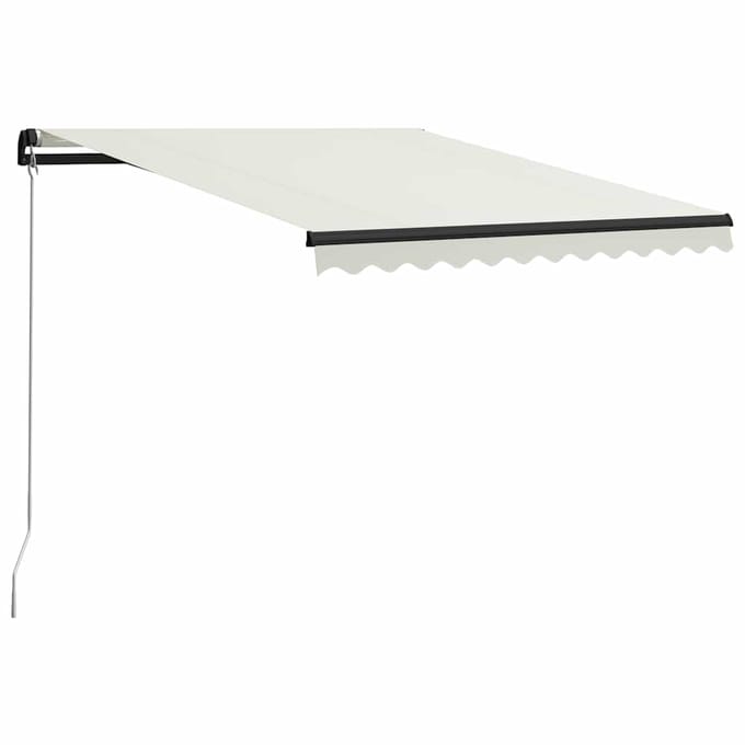 vidaXL - Luifel - handmatig - uittrekbaar - 300x250 - cm - crème