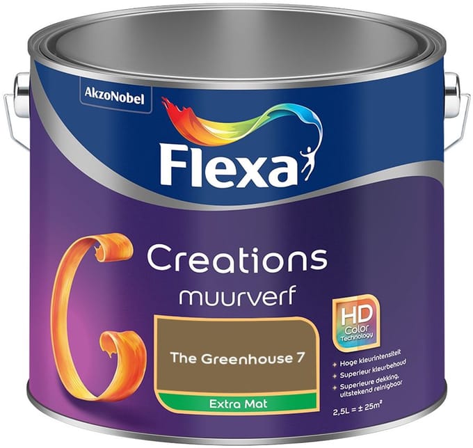 Flexa - Creations Muurverf Extra Mat - The Greenhouse 7 - Mengverf - 2,5 L