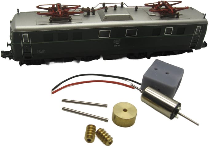 micromotor NF029C N ombouwset voor Fleischmann ÖBB 1010, SBB Ae 6/6, DB DRB E94, DR DRG BR 194, u.a.
