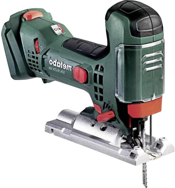 Metabo Cordless jigsaw STA 18 LTX 100 (saw without battery, swivel range - 45 / + 45 °, soft grip surface, saw blade change without tools) 601002890