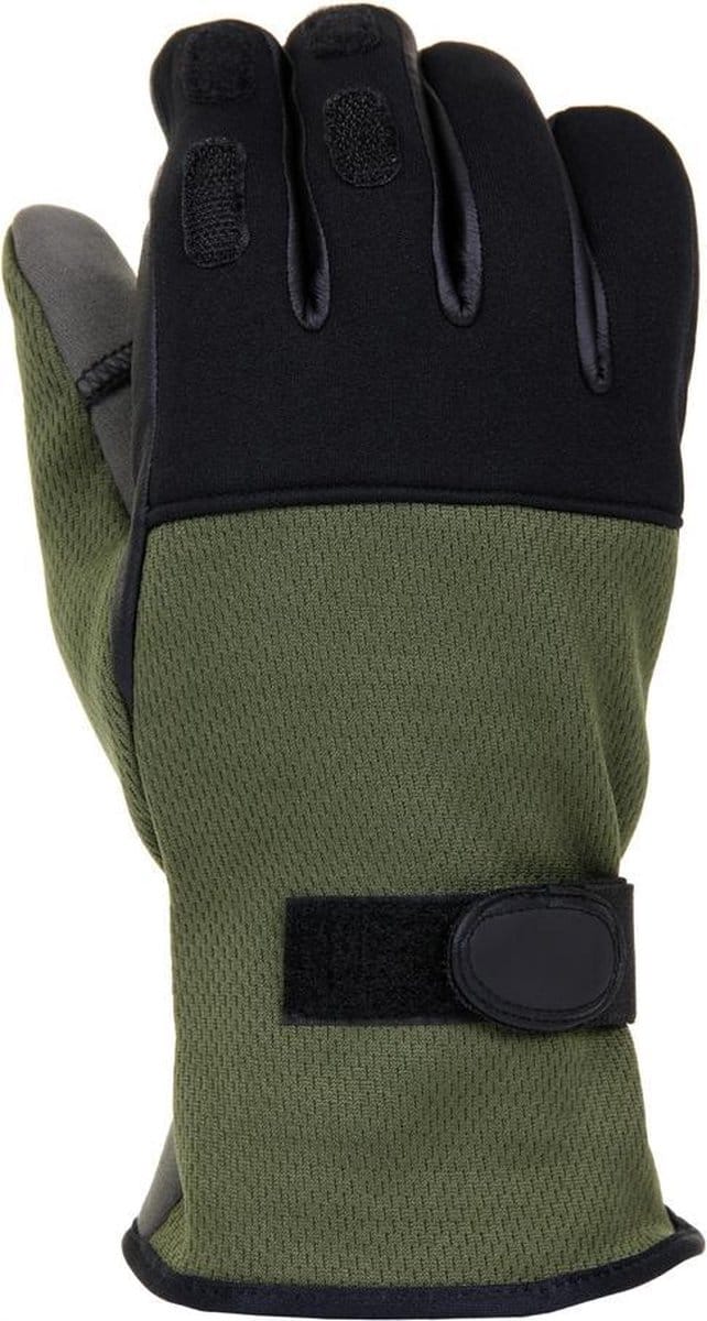 Stealth - Tactical neoprene gloves (kleur: Groen / maat: XS)