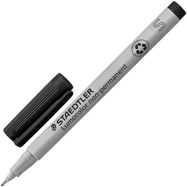 Viltstift Staedtler Lumocolor 311 non permanent S zwart