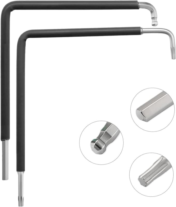 Moersleutel Set - Inbussleutel Torx - Raamkozijn Onderhoud - Kogelkop Ontwerp - 4 mm T15 - Niet gespecificeerd