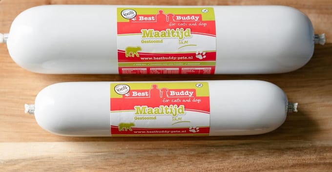 Gestoomde Maaltijdworst Lam 800 gram - Glutenvrij - Best Buddy Pets