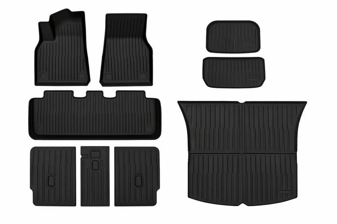 Tesla Model Y Mattenset Compleet Rubber 2021-02.2025 - Interieur Accesoires