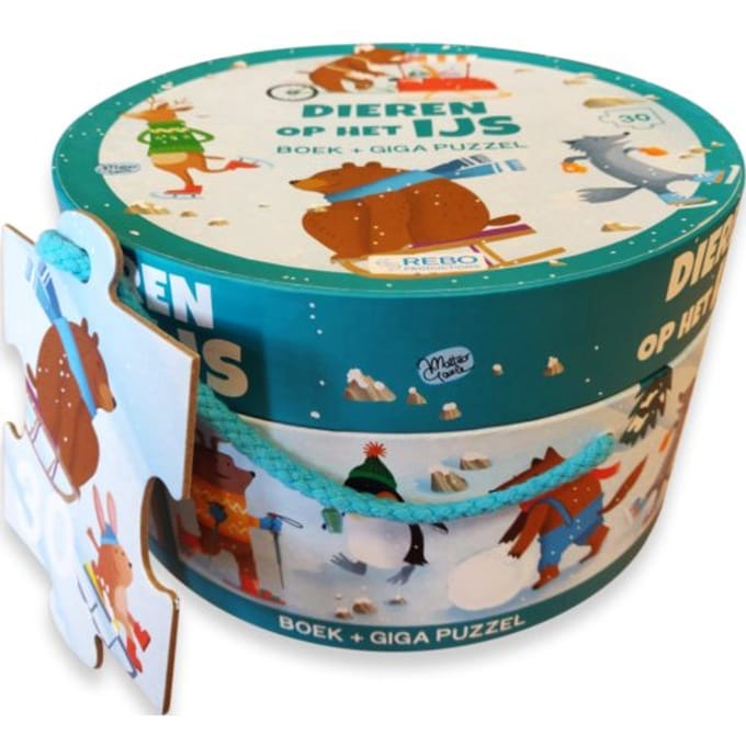 Dieren Op Het Ijs - Boek + Giga Puzzel - Boek + Giga Puzzel