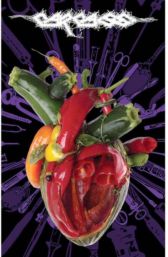 Carcass - Torn Arteries Textiel Poster - Multicolours