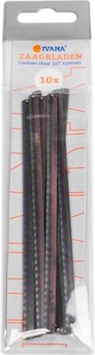 Ivana Zaagblad Carbon Staal 32 Tands 150mm - 10 Stuks
