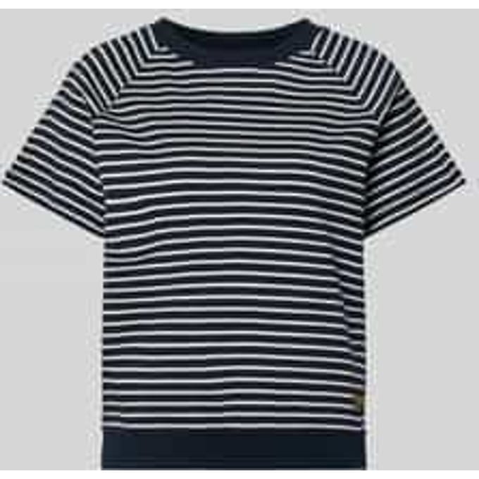Relaxed fit T-shirt van Katoenmix met Labelpatch