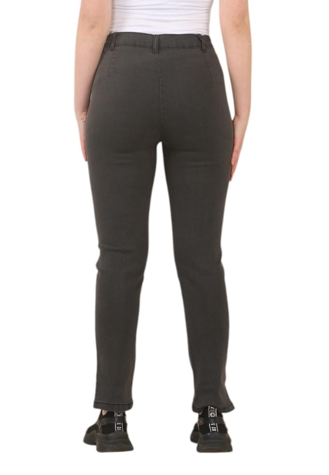 MYT Dames Elastische Taille Jeans in Charcoal