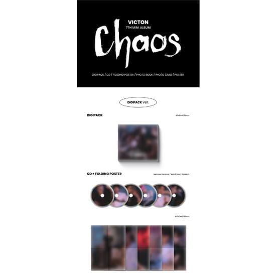 VICTON 7e MINI-ALBUM Chaos Digipack Ver. black
