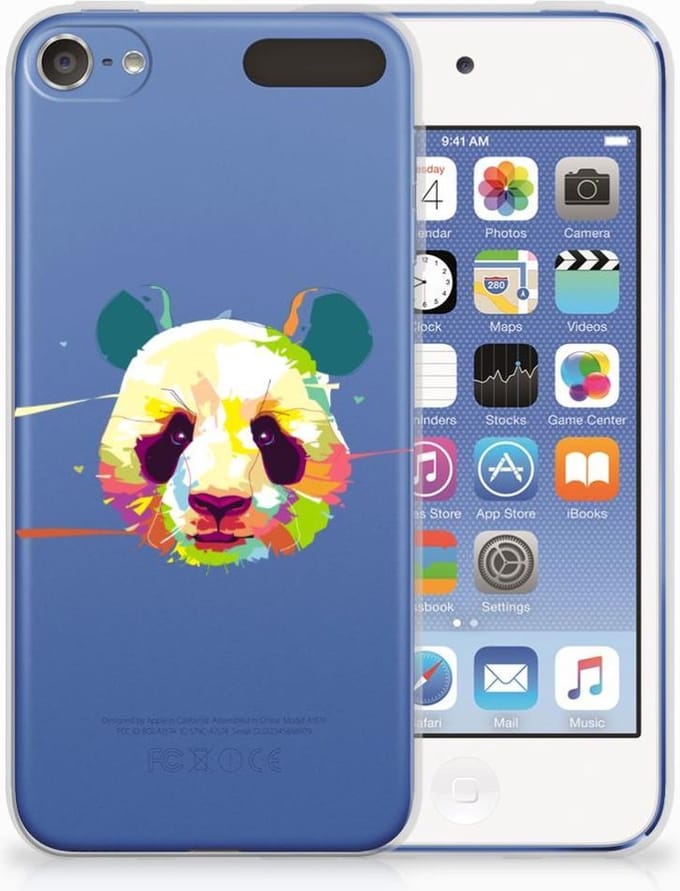 Apple iPod Touch 5 | 6 Telefoonhoesje met Naam Panda Color
