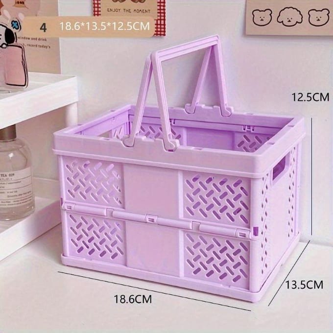 6 Style Panier de Rangement Pliant Style INS Multifonction Porte-Papeterie Accessoires de Bureau