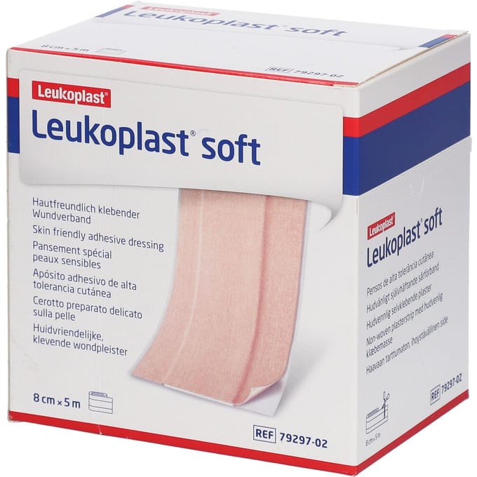Leukoplast® Soft 8 cm x 5 m 1 Pleister