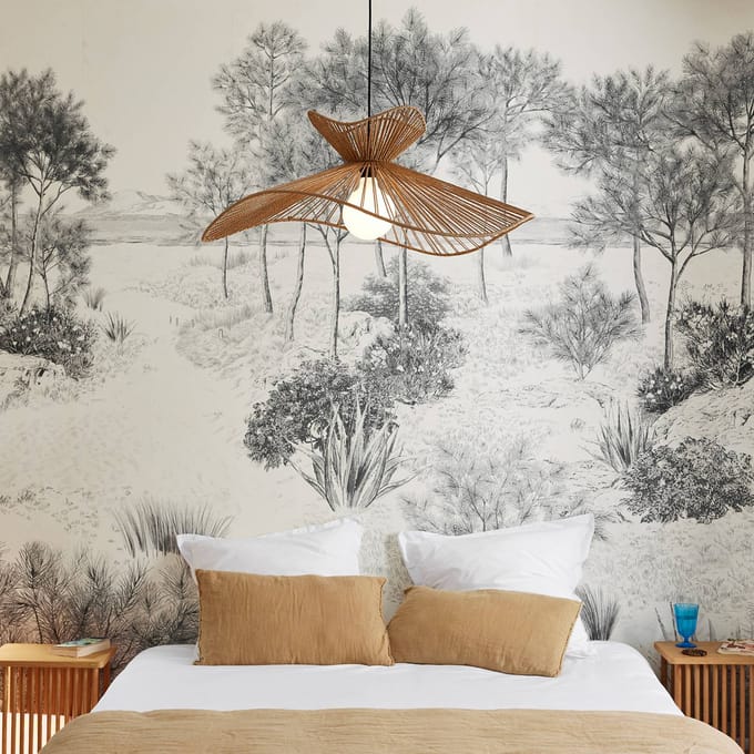 COREP Hanglamp Sahara, naturel, hoogte 30 cm, papier