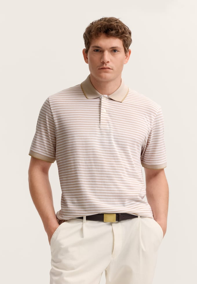 Bugatti Herren Polo shirt Modern Fit van een katoenmix