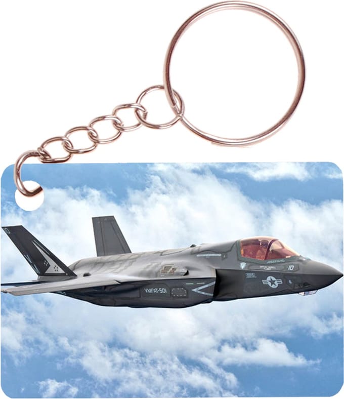 Sleutelhanger 6x4cm - F-35 Lightning US Airforce