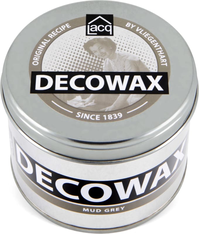 Lacq Decowax Mud Grey - Decoratieve Interieurwas - Wax- 370 ML - Hout- Vloeren - Meubels